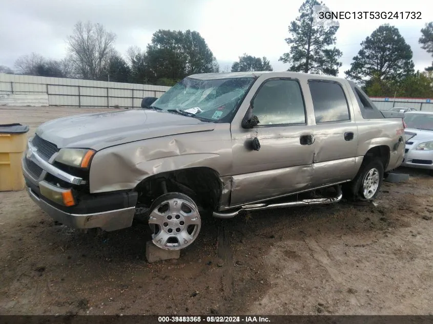 3GNEC13T53G241732 2003 Chevrolet Avalanche 1500