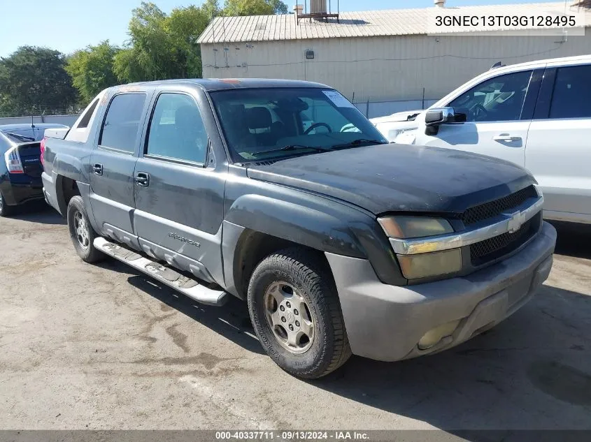 2003 Chevrolet Avalanche 1500 VIN: 3GNEC13T03G128495 Lot: 40337711