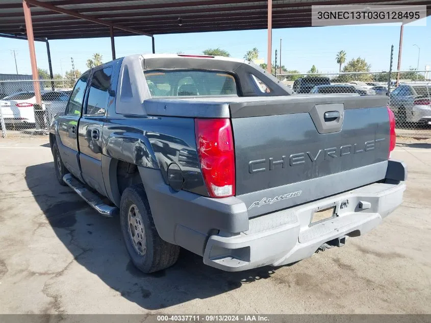 2003 Chevrolet Avalanche 1500 VIN: 3GNEC13T03G128495 Lot: 40337711