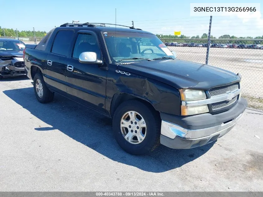 2003 Chevrolet Avalanche 1500 VIN: 3GNEC13T13G266966 Lot: 40343788