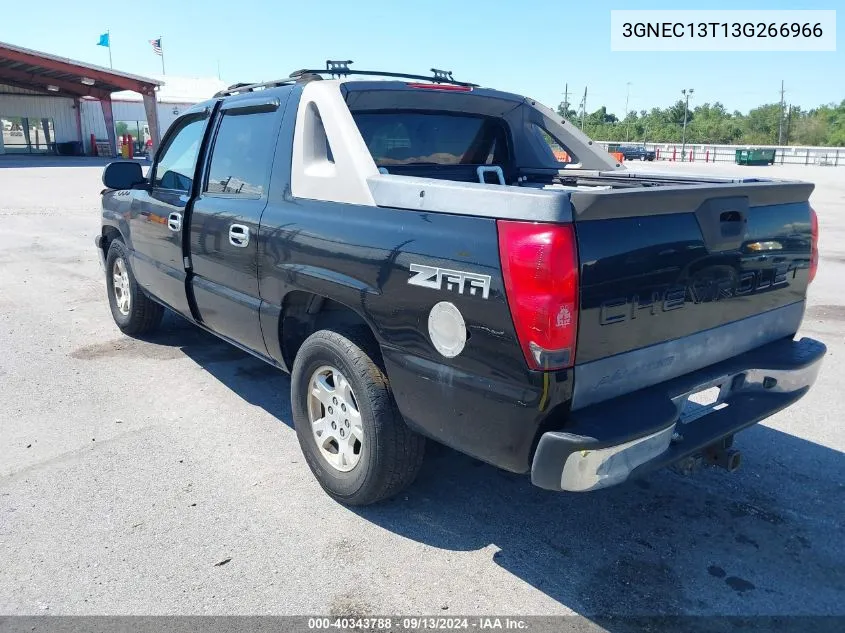 2003 Chevrolet Avalanche 1500 VIN: 3GNEC13T13G266966 Lot: 40343788