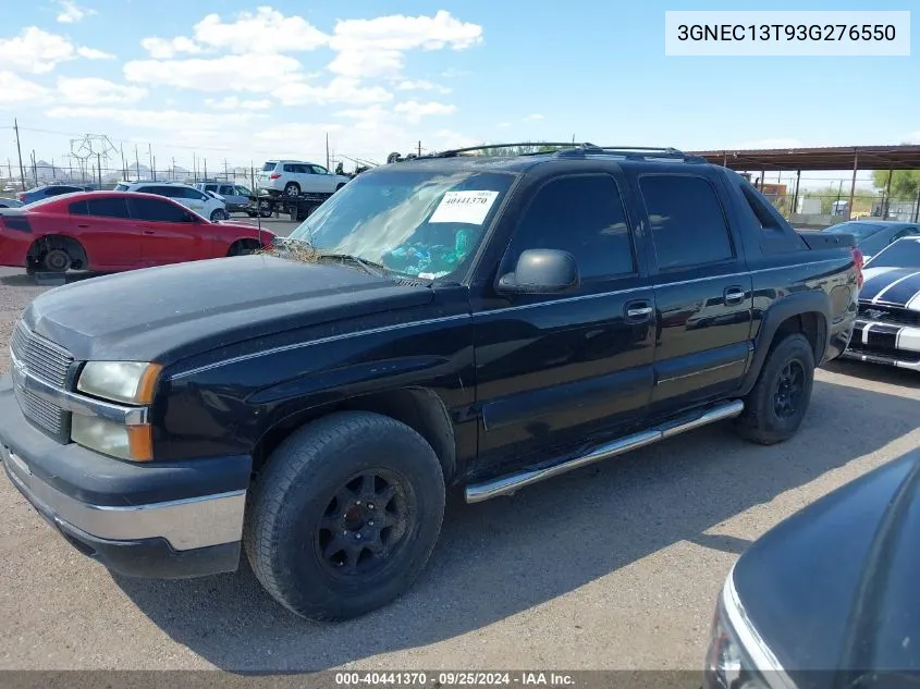 2003 Chevrolet Avalanche 1500 VIN: 3GNEC13T93G276550 Lot: 40441370