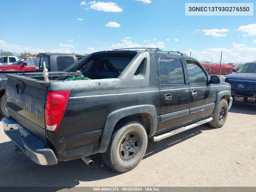 2003 Chevrolet Avalanche 1500 VIN: 3GNEC13T93G276550 Lot: 40441370