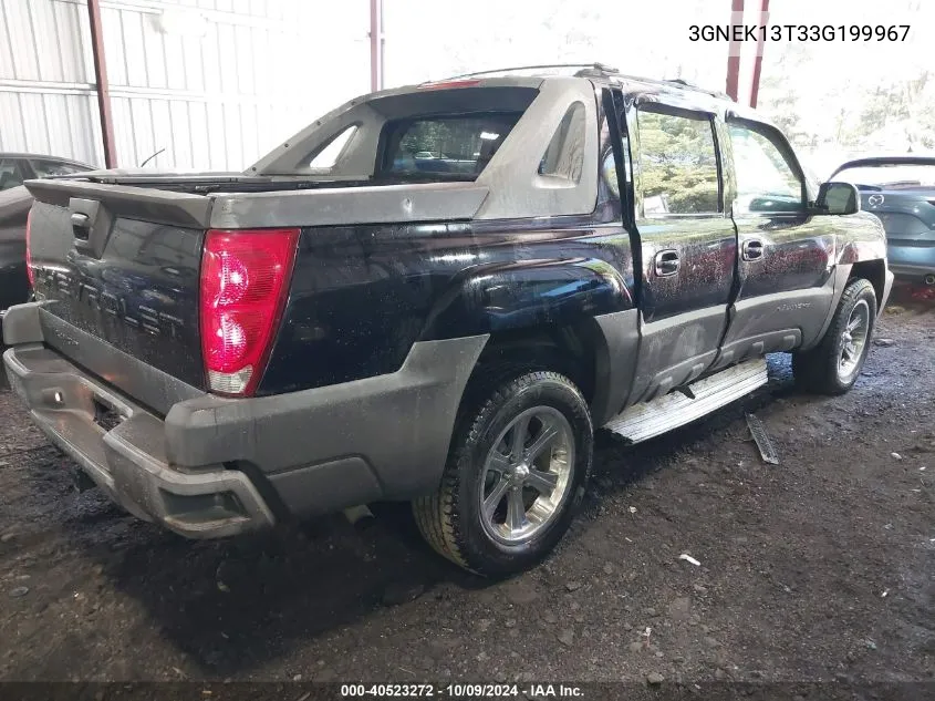 3GNEK13T33G199967 2003 Chevrolet Avalanche 1500