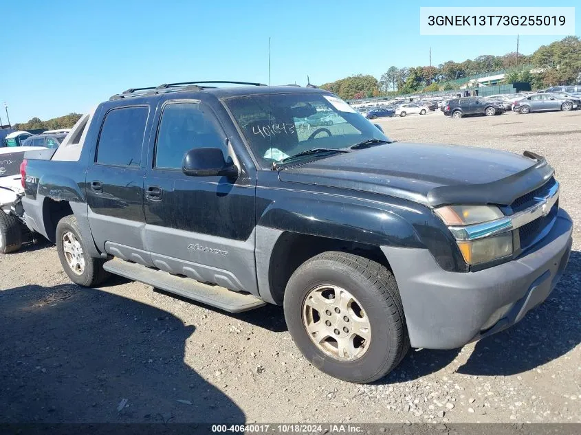 2003 Chevrolet Avalanche 1500 VIN: 3GNEK13T73G255019 Lot: 40640017