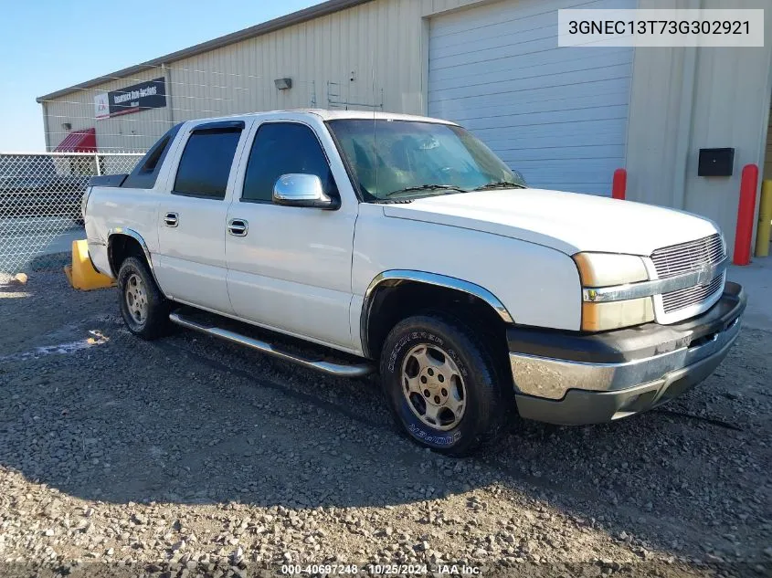 2003 Chevrolet Avalanche 1500 VIN: 3GNEC13T73G302921 Lot: 40697248