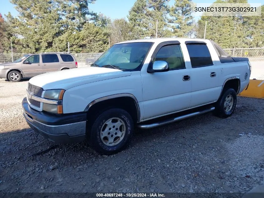 2003 Chevrolet Avalanche 1500 VIN: 3GNEC13T73G302921 Lot: 40697248