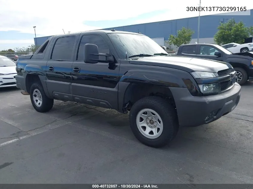 2003 Chevrolet Avalanche 1500 VIN: 3GNEK13T73G299165 Lot: 40732857