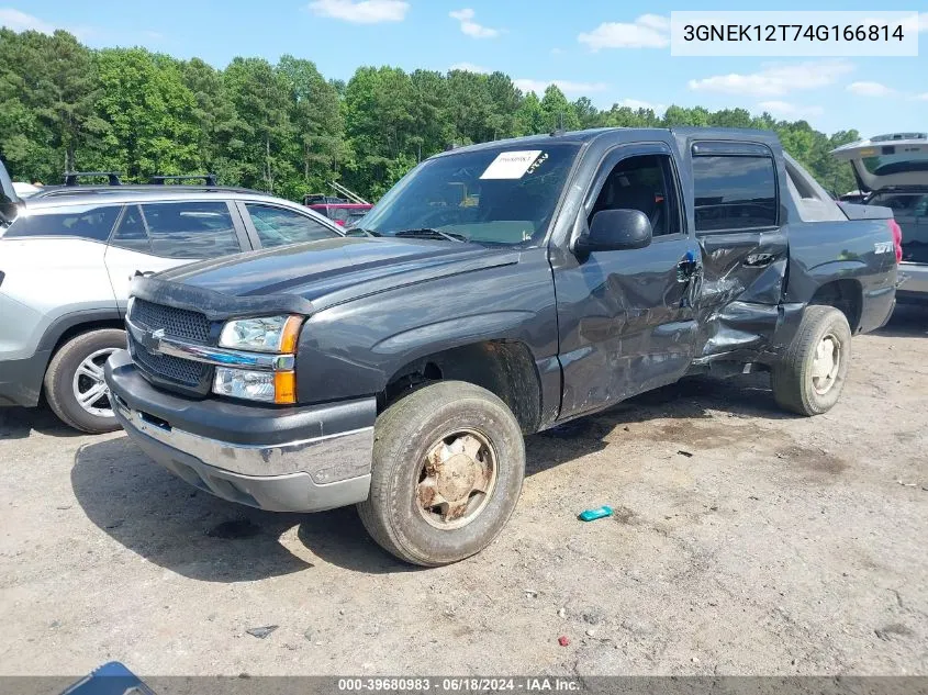 2004 Chevrolet Avalanche 1500 VIN: 3GNEK12T74G166814 Lot: 39680983