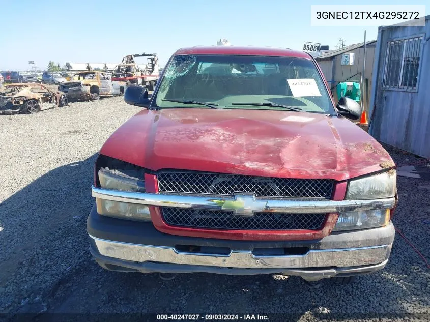 2004 Chevrolet Avalanche 1500 VIN: 3GNEC12TX4G295272 Lot: 40247027