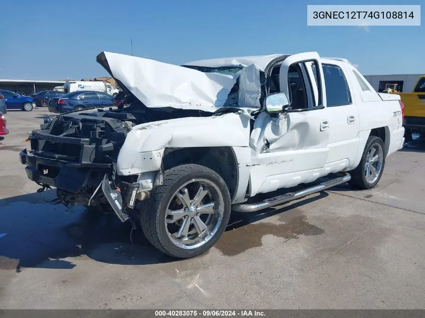 2004 Chevrolet Avalanche 1500 VIN: 3GNEC12T74G108814 Lot: 40283075