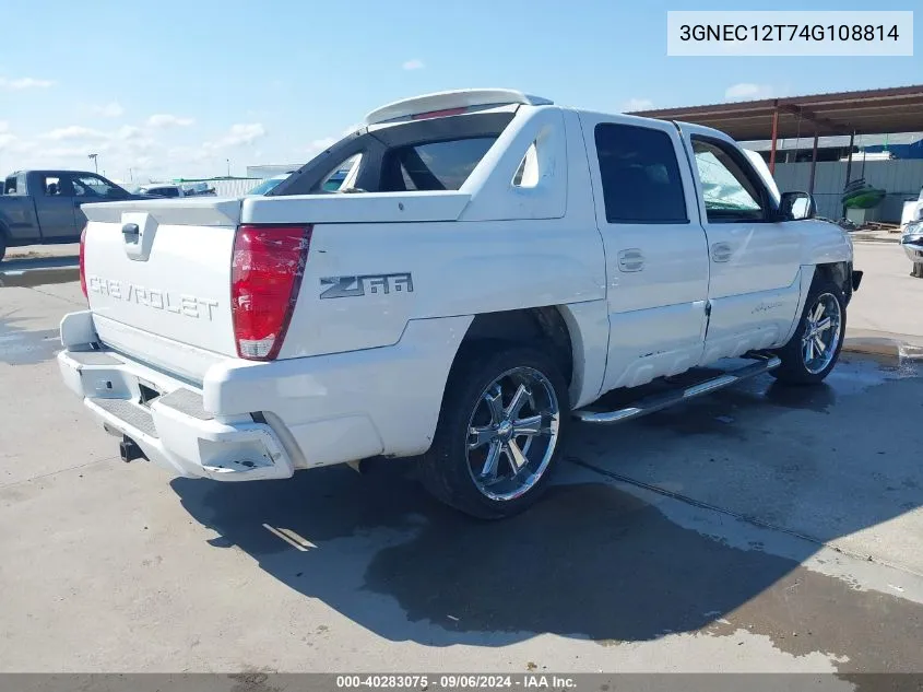 2004 Chevrolet Avalanche 1500 VIN: 3GNEC12T74G108814 Lot: 40283075