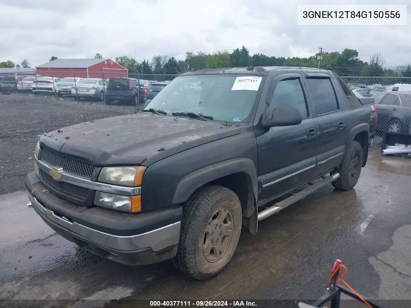 2004 Chevrolet Avalanche 1500 VIN: 3GNEK12T84G150556 Lot: 40377111