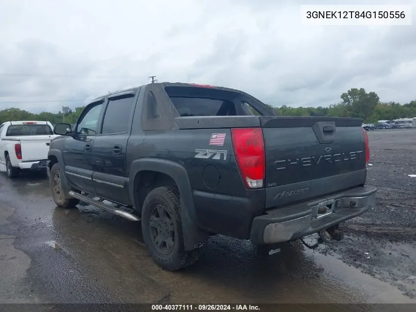 2004 Chevrolet Avalanche 1500 VIN: 3GNEK12T84G150556 Lot: 40377111