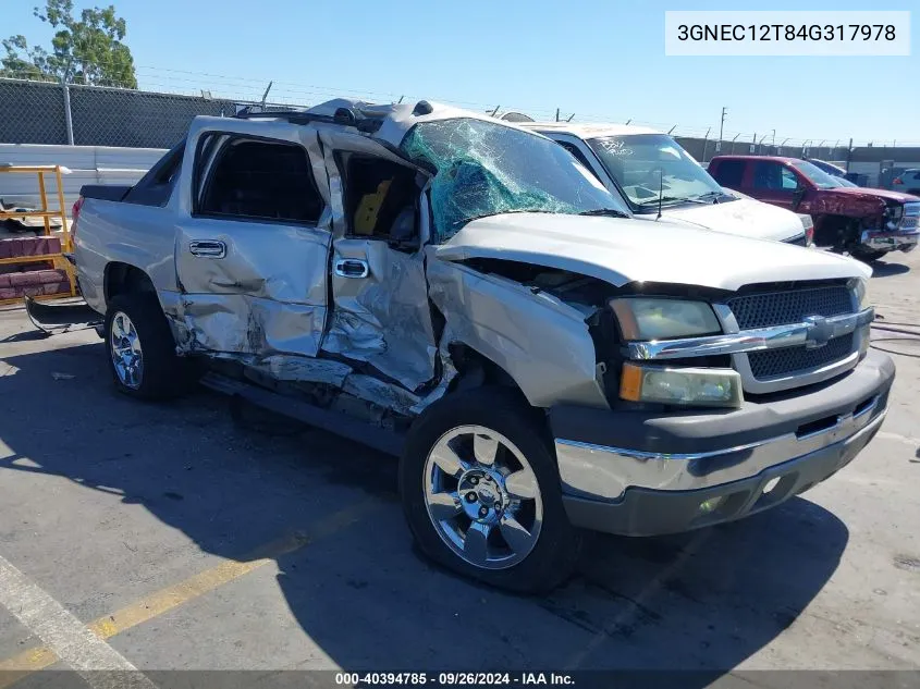 3GNEC12T84G317978 2004 Chevrolet Avalanche 1500