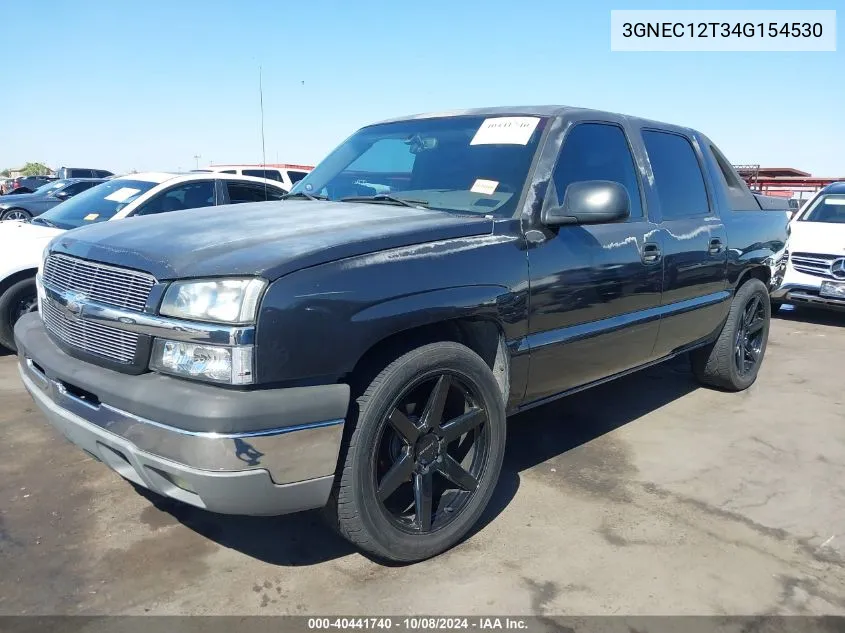 2004 Chevrolet Avalanche 1500 VIN: 3GNEC12T34G154530 Lot: 40441740