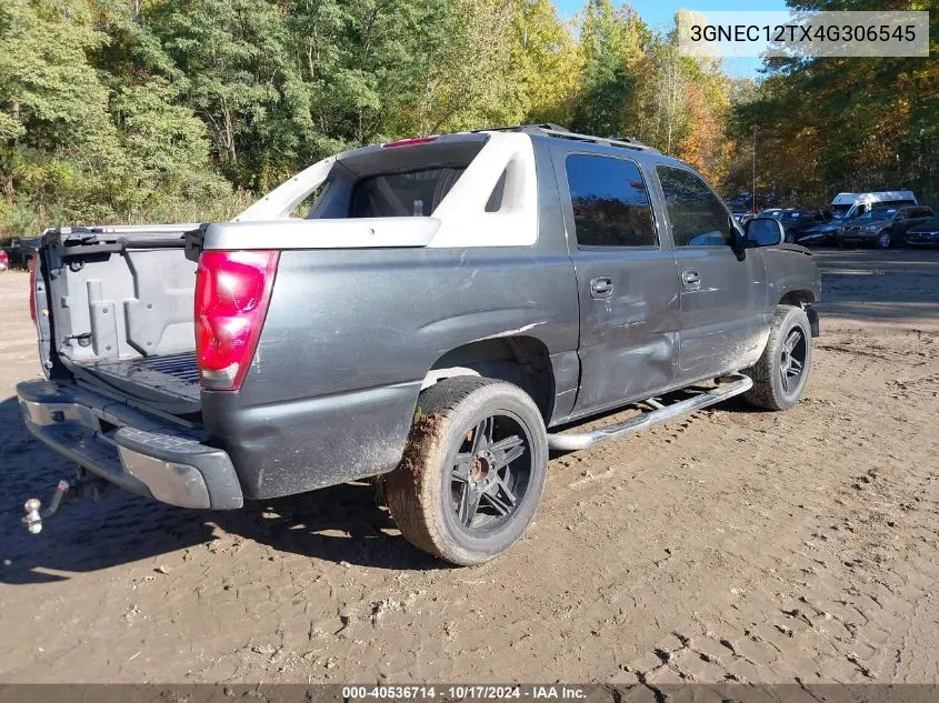 2004 Chevrolet Avalanche 1500 VIN: 3GNEC12TX4G306545 Lot: 40536714