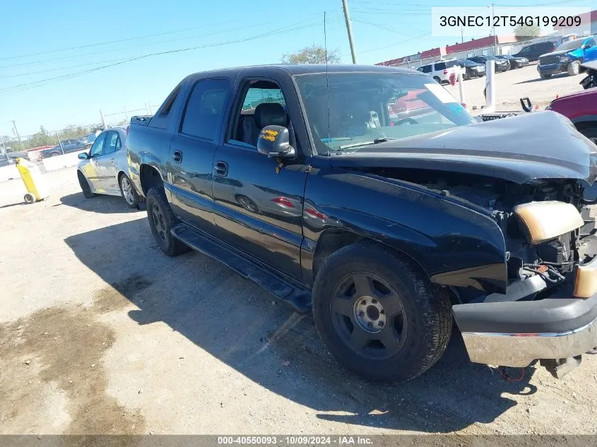 2004 Chevrolet Avalanche C1500 VIN: 3GNEC12T54G199209 Lot: 40550093