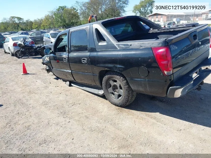 2004 Chevrolet Avalanche C1500 VIN: 3GNEC12T54G199209 Lot: 40550093