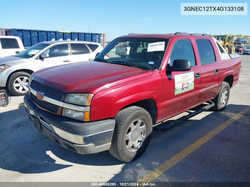 2004 Chevrolet Avalanche 1500 VIN: 3GNEC12TX4G133108 Lot: 40606280