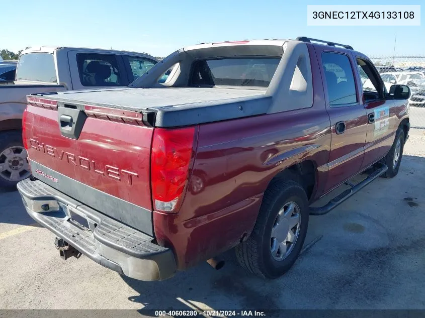 2004 Chevrolet Avalanche 1500 VIN: 3GNEC12TX4G133108 Lot: 40606280