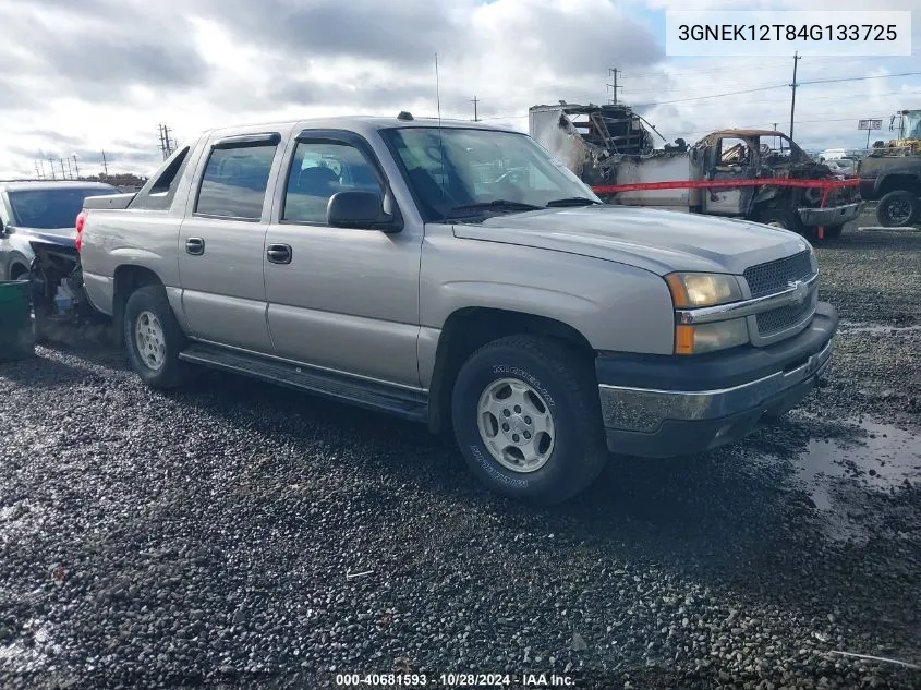 2004 Chevrolet Avalanche 1500 VIN: 3GNEK12T84G133725 Lot: 40681593