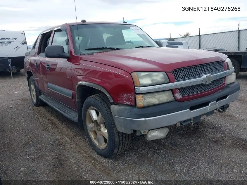 2004 Chevrolet Avalanche 1500 K1500 VIN: 3GNEK12T84G276268 Lot: 40729800