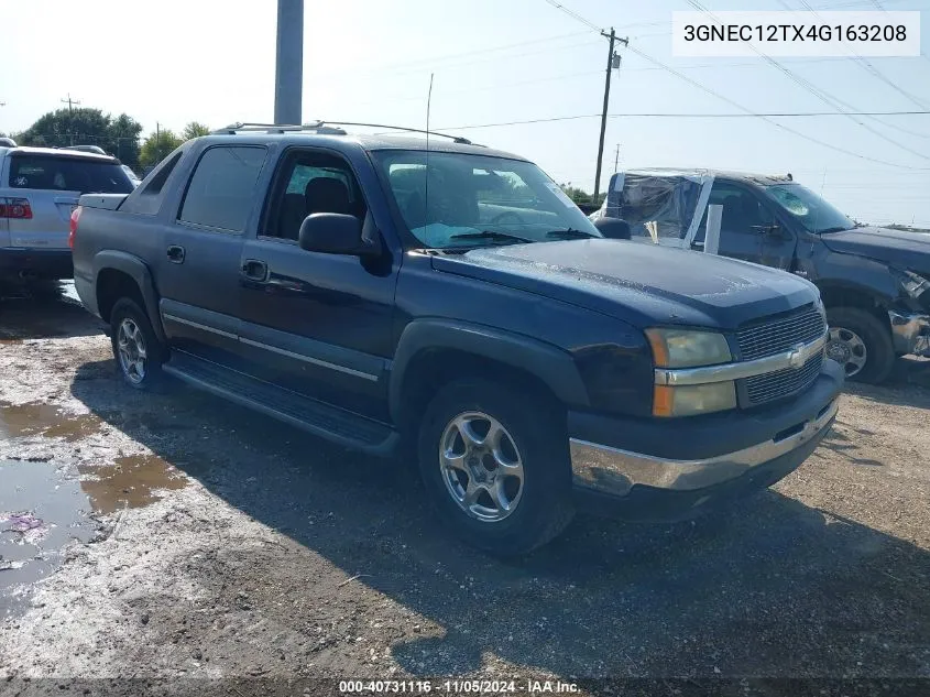 2004 Chevrolet Avalanche 1500 VIN: 3GNEC12TX4G163208 Lot: 40731116