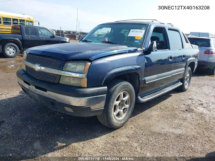 2004 Chevrolet Avalanche 1500 VIN: 3GNEC12TX4G163208 Lot: 40731116