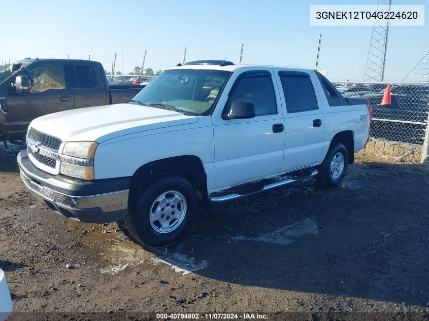 2004 Chevrolet Avalanche 1500 VIN: 3GNEK12T04G224620 Lot: 40794802