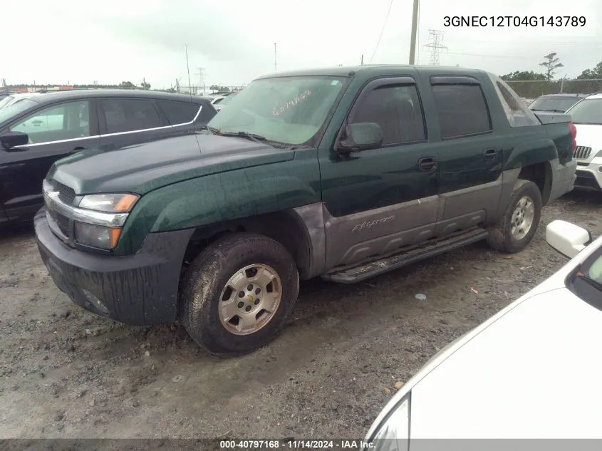 3GNEC12T04G143789 2004 Chevrolet Avalanche 1500