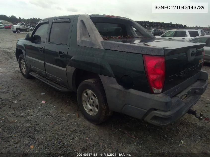 3GNEC12T04G143789 2004 Chevrolet Avalanche 1500