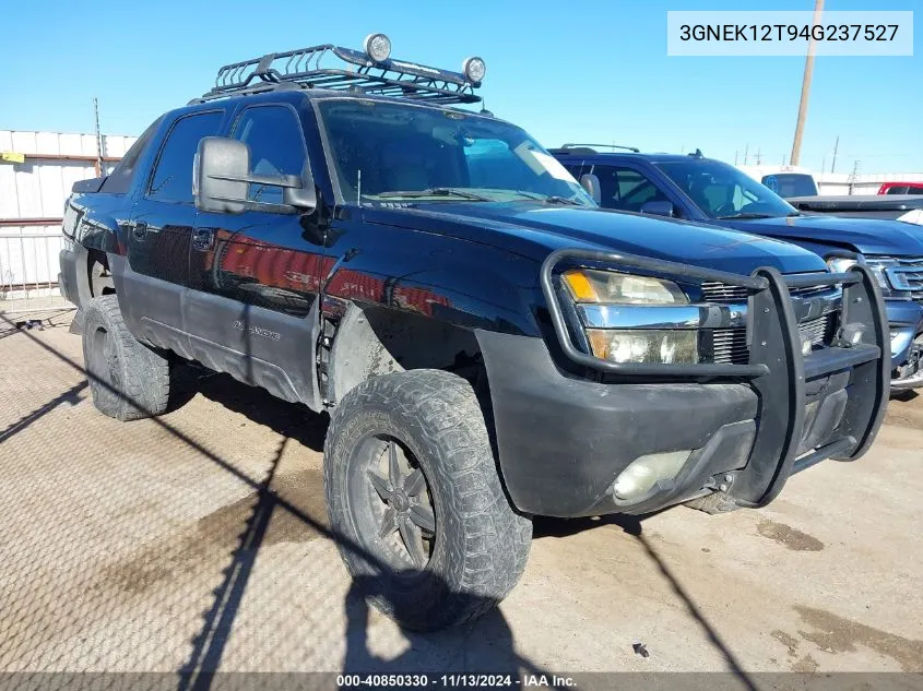 2004 Chevrolet Avalanche 1500 VIN: 3GNEK12T94G237527 Lot: 40850330