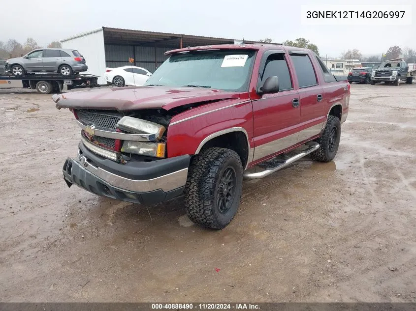 2004 Chevrolet Avalanche 1500 VIN: 3GNEK12T14G206997 Lot: 40888490