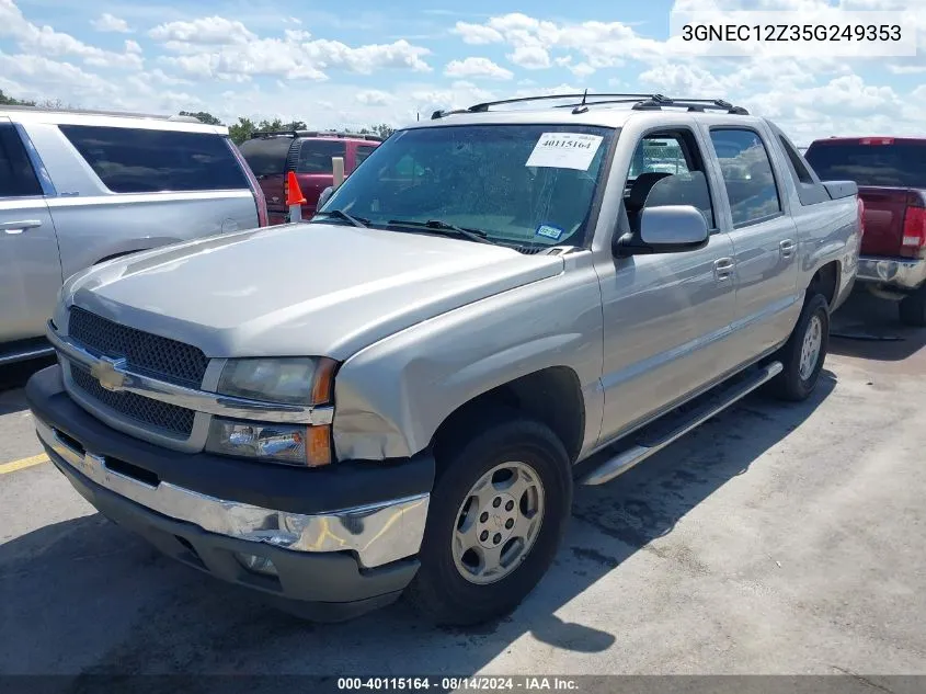 2005 Chevrolet Avalanche 1500 Lt VIN: 3GNEC12Z35G249353 Lot: 40115164