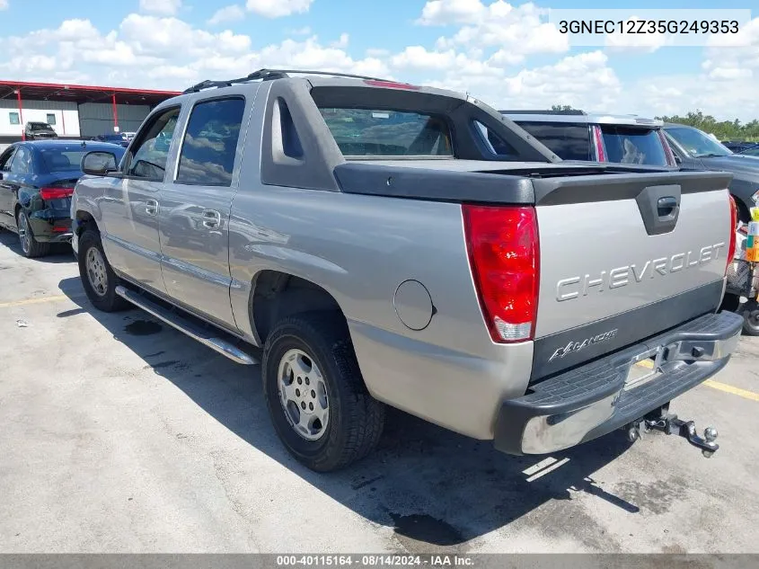 2005 Chevrolet Avalanche 1500 Lt VIN: 3GNEC12Z35G249353 Lot: 40115164