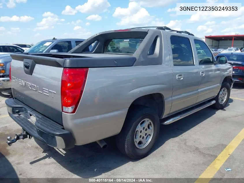 2005 Chevrolet Avalanche 1500 Lt VIN: 3GNEC12Z35G249353 Lot: 40115164