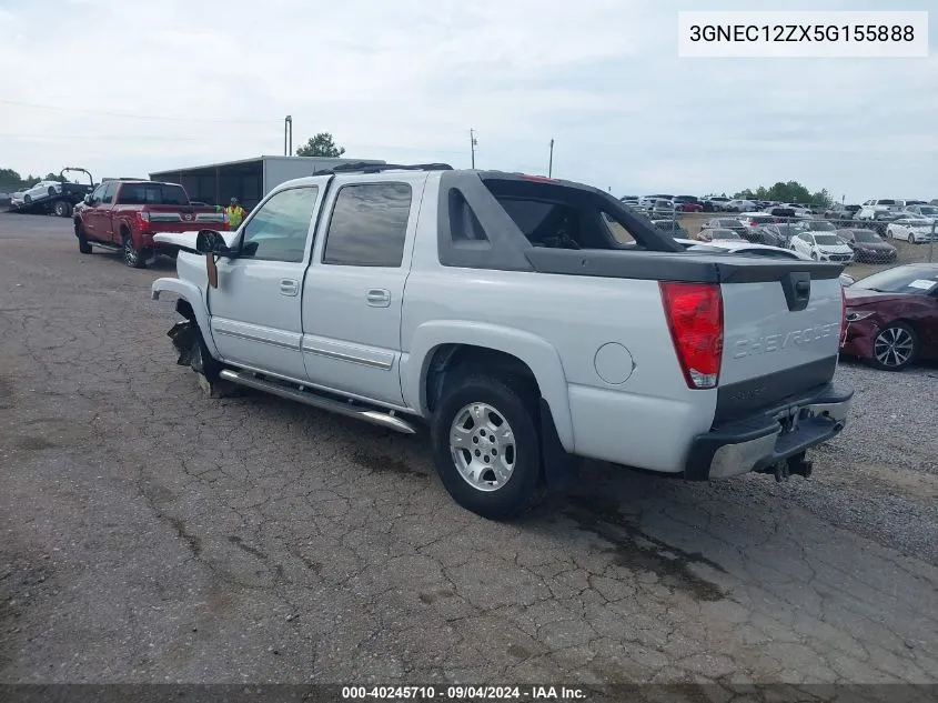 2005 Chevrolet Avalanche 1500 Z66 VIN: 3GNEC12ZX5G155888 Lot: 40245710