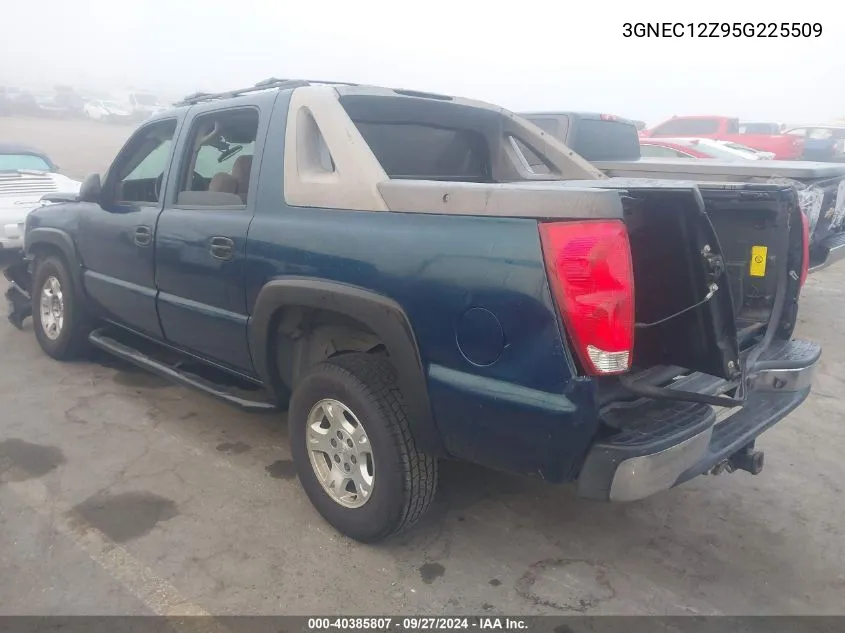 2005 Chevrolet Avalanche 1500 Z66 VIN: 3GNEC12Z95G225509 Lot: 40385807