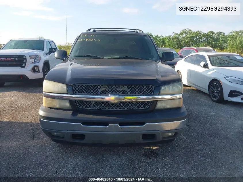 2005 Chevrolet Avalanche 1500 Z66 VIN: 3GNEC12Z95G294393 Lot: 40482040