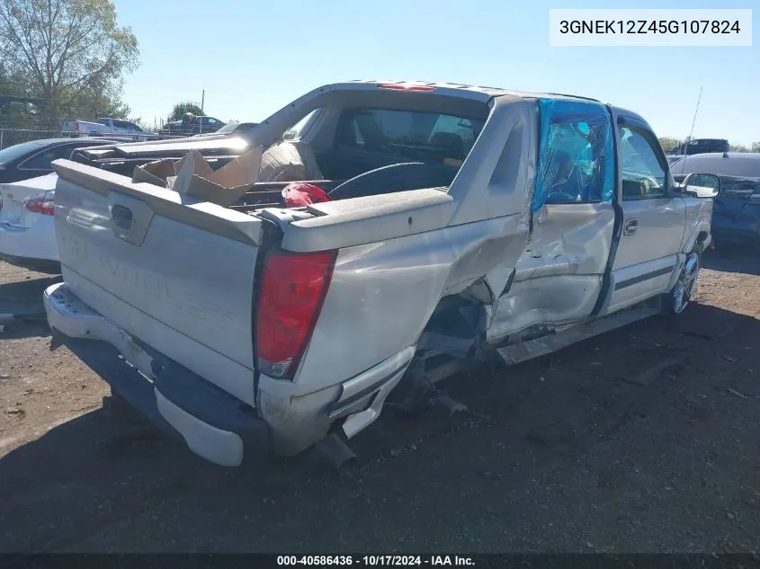 2005 Chevrolet Avalanche 1500 Z71 VIN: 3GNEK12Z45G107824 Lot: 40586436