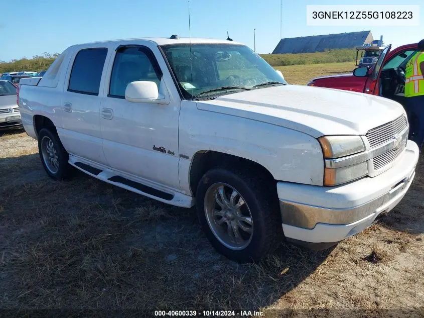 2005 Chevrolet Avalanche 1500 Z71 VIN: 3GNEK12Z55G108223 Lot: 40600339