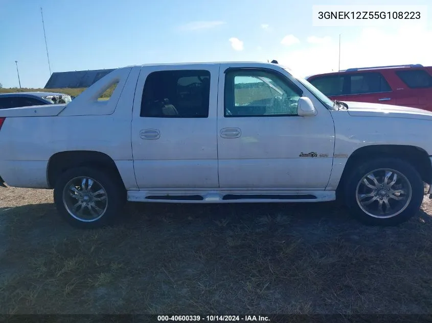 2005 Chevrolet Avalanche 1500 Z71 VIN: 3GNEK12Z55G108223 Lot: 40600339