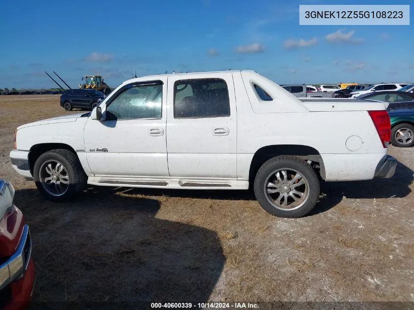 2005 Chevrolet Avalanche 1500 Z71 VIN: 3GNEK12Z55G108223 Lot: 40600339