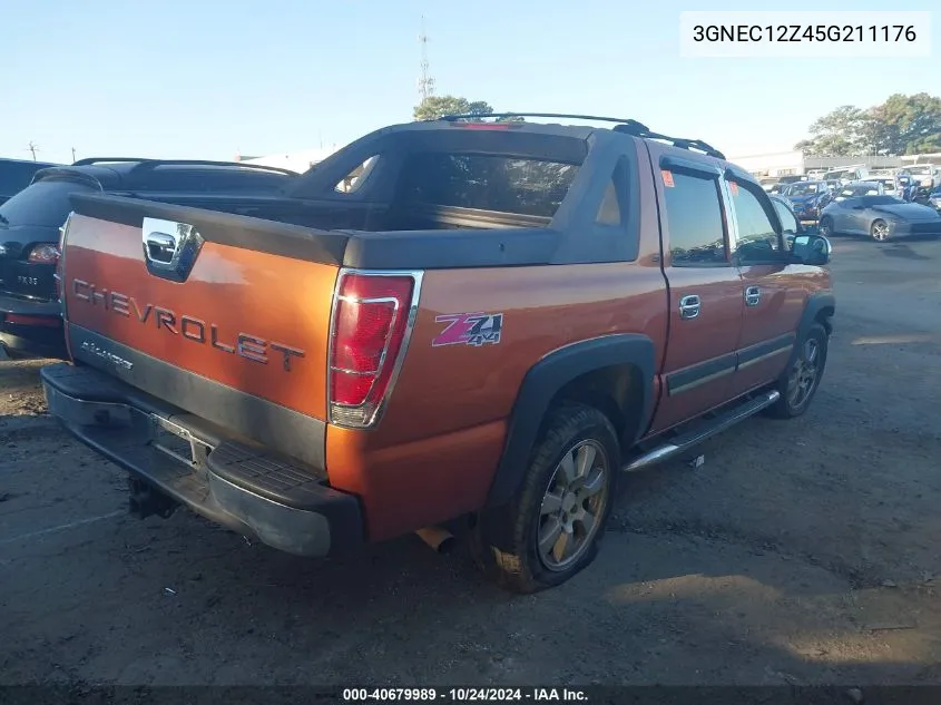 2005 Chevrolet Avalanche 1500 Z66 VIN: 3GNEC12Z45G211176 Lot: 40679989