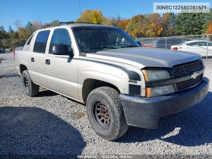 2005 Chevrolet Avalanche 1500 Ls VIN: 3GNEC12Z65G281679 Lot: 40681357