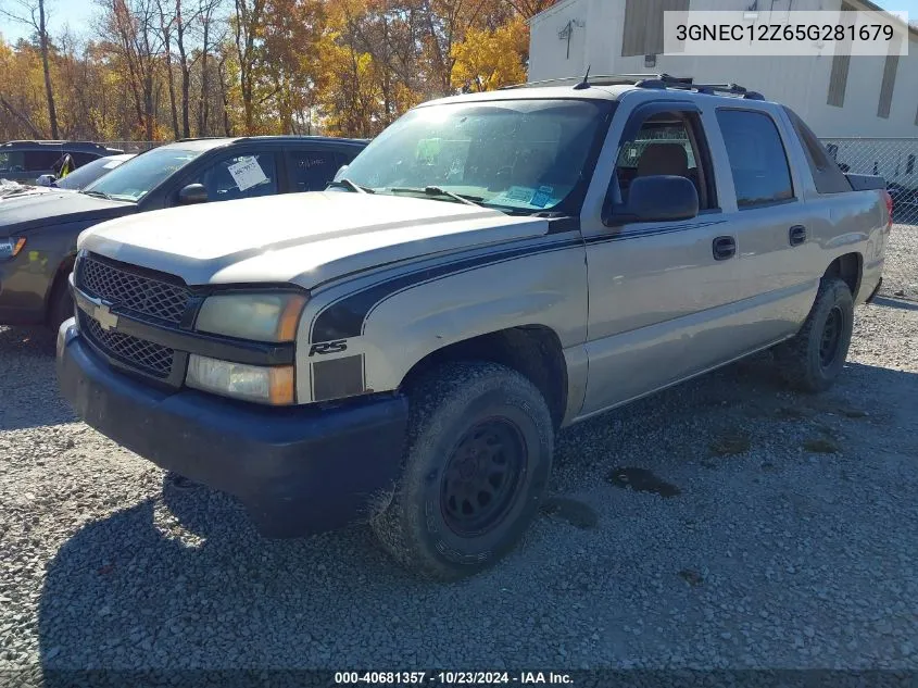 2005 Chevrolet Avalanche 1500 Ls VIN: 3GNEC12Z65G281679 Lot: 40681357