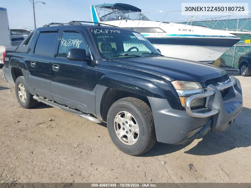 2005 Chevrolet Avalanche 1500 Z71 VIN: 3GNEK12Z45G180725 Lot: 40687498