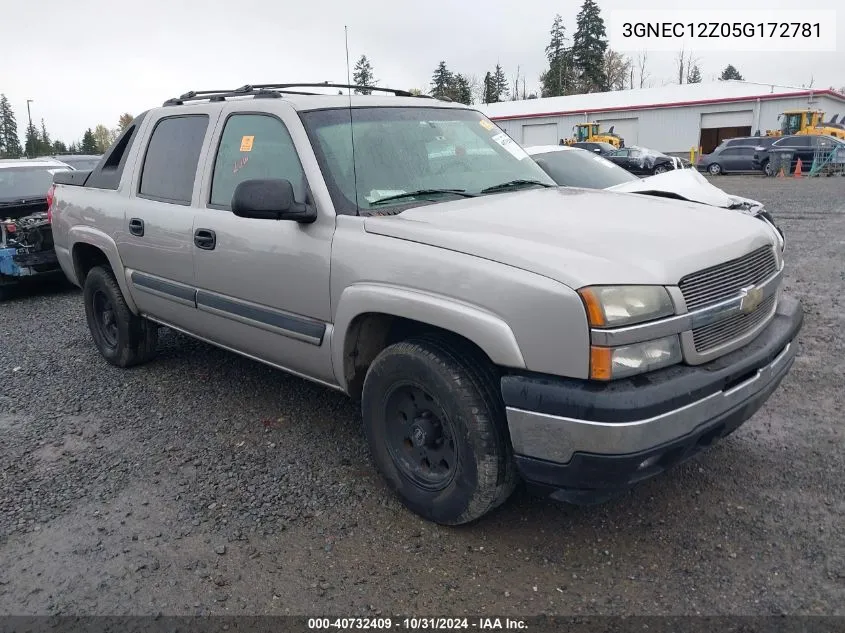 2005 Chevrolet Avalanche 1500 Z66 VIN: 3GNEC12Z05G172781 Lot: 40732409