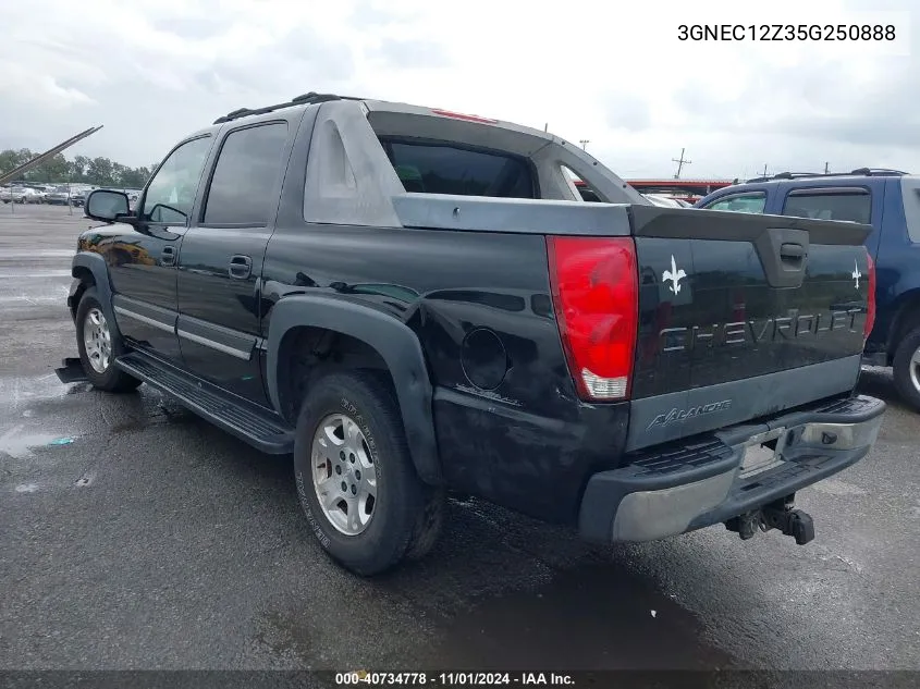 2005 Chevrolet Avalanche 1500 Z66 VIN: 3GNEC12Z35G250888 Lot: 40734778